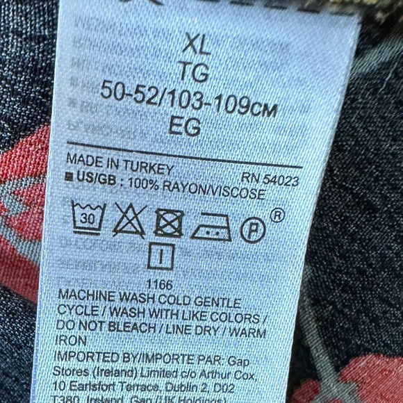 Banana Republic Black Floral Pullover Peplum Blouse - Picture 9 of 9